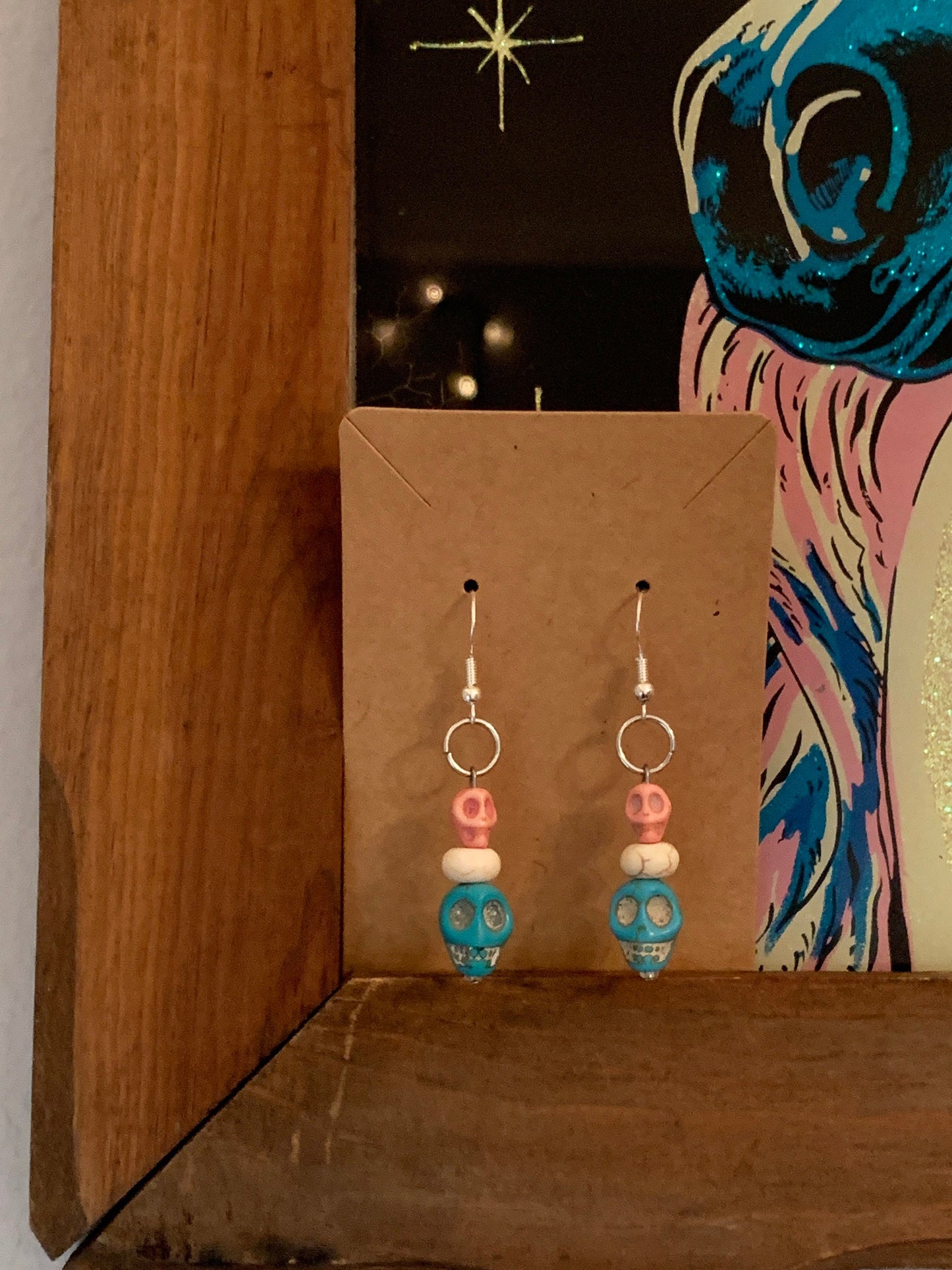 Colorful Skull earrings