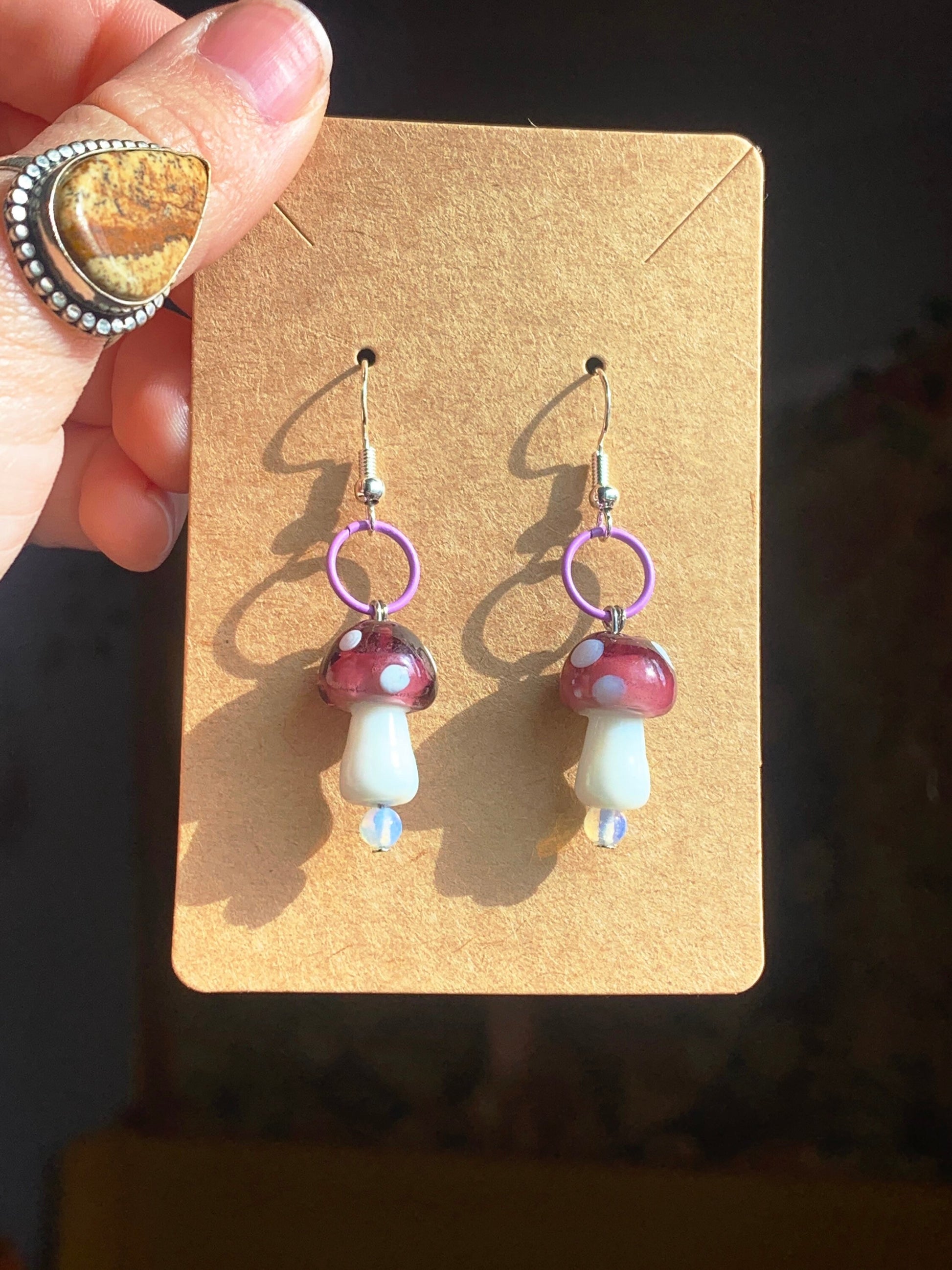 Groovy Mushroom earrings!