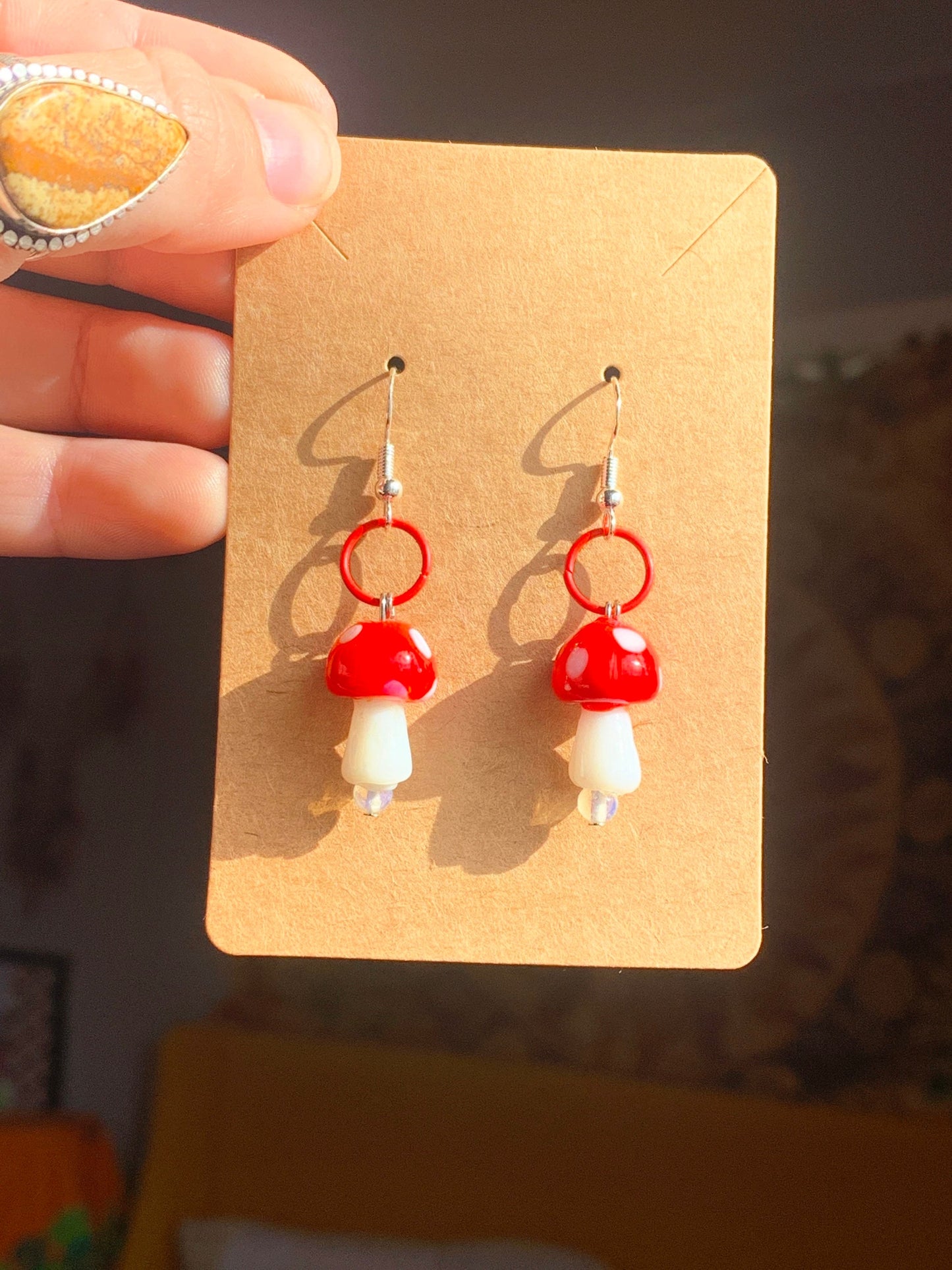 Groovy Mushroom earrings!