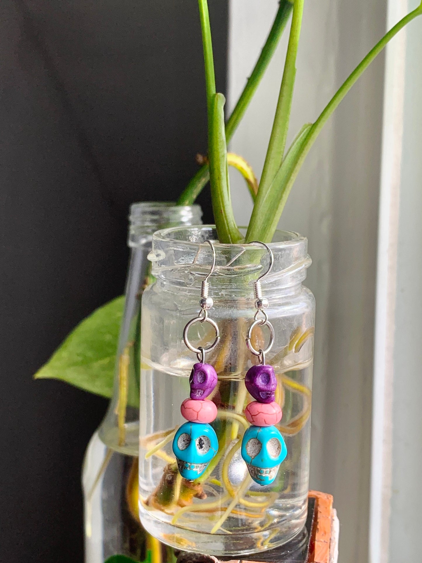 Colorful Skull earrings
