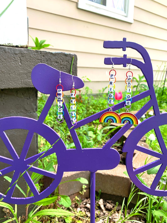 Rainbow Pride Chain Earrings