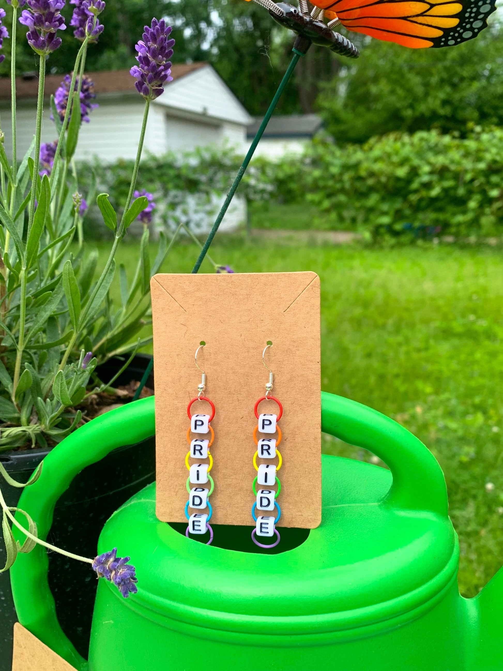 Rainbow Pride Chain Earrings