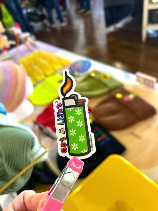 Got a light? Lighter sticker