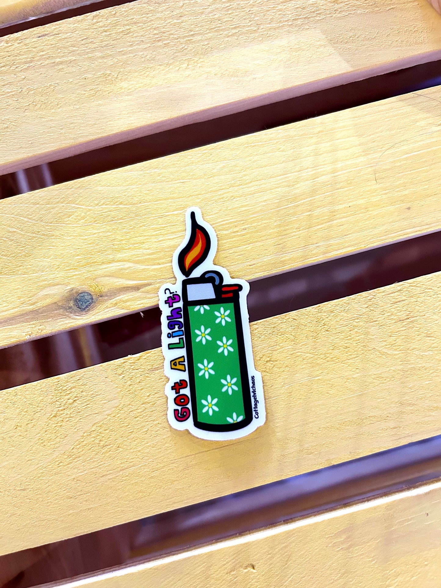 Got a light? Lighter sticker