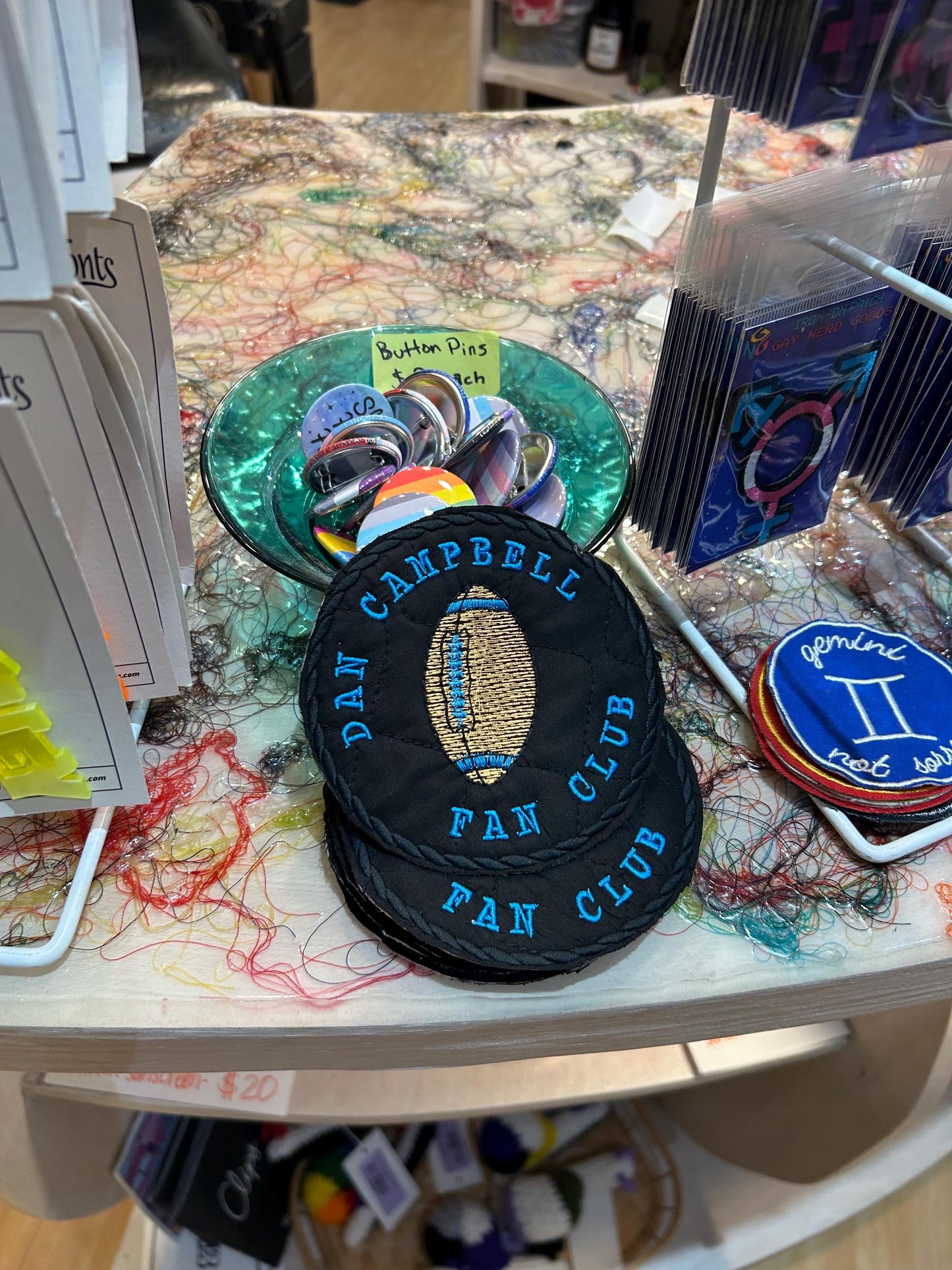 Dan Campbell Fan Club Patch Detroit Lions Grit
