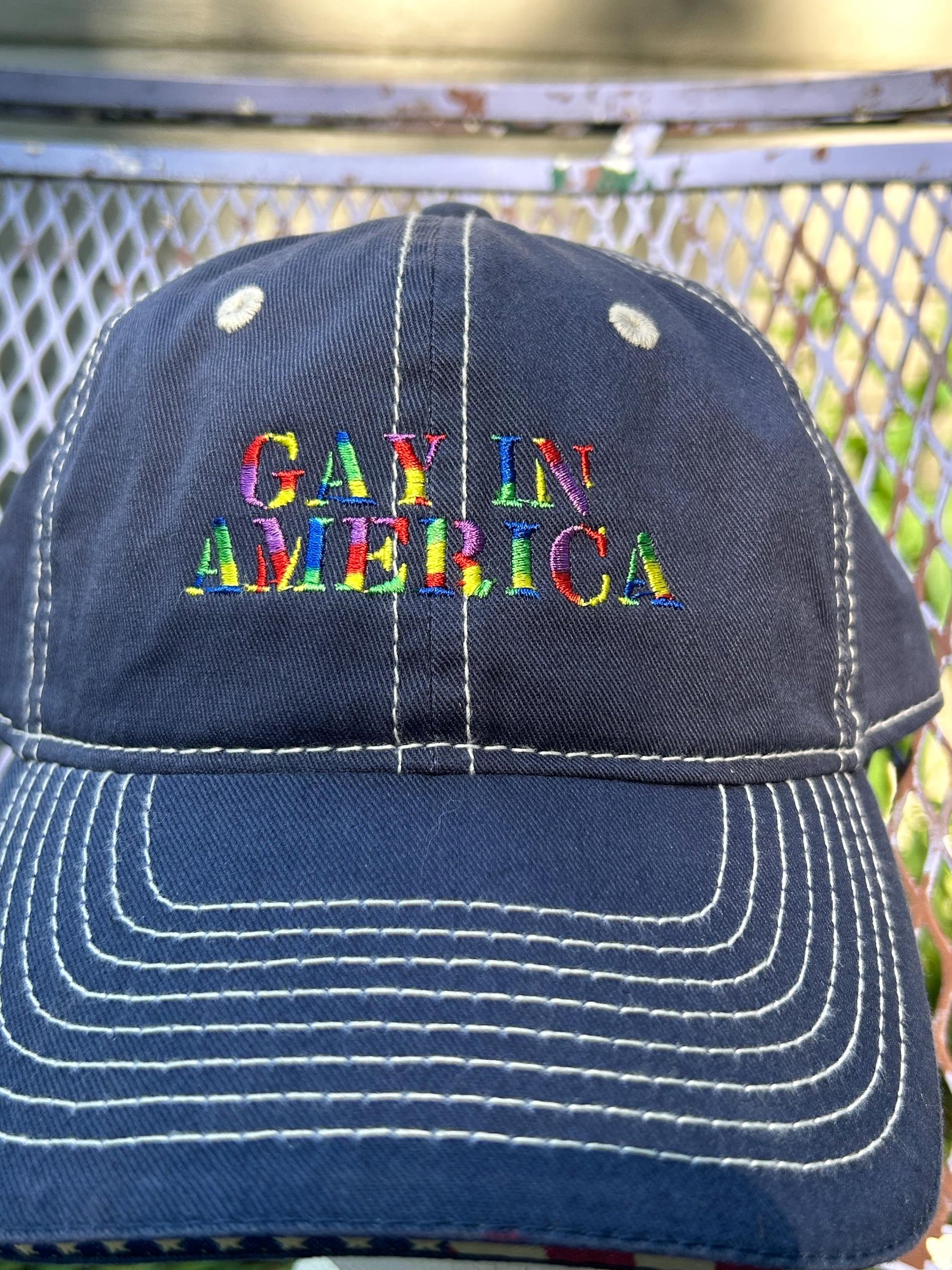 Gay In America statement protest Dad Hat bucket hat