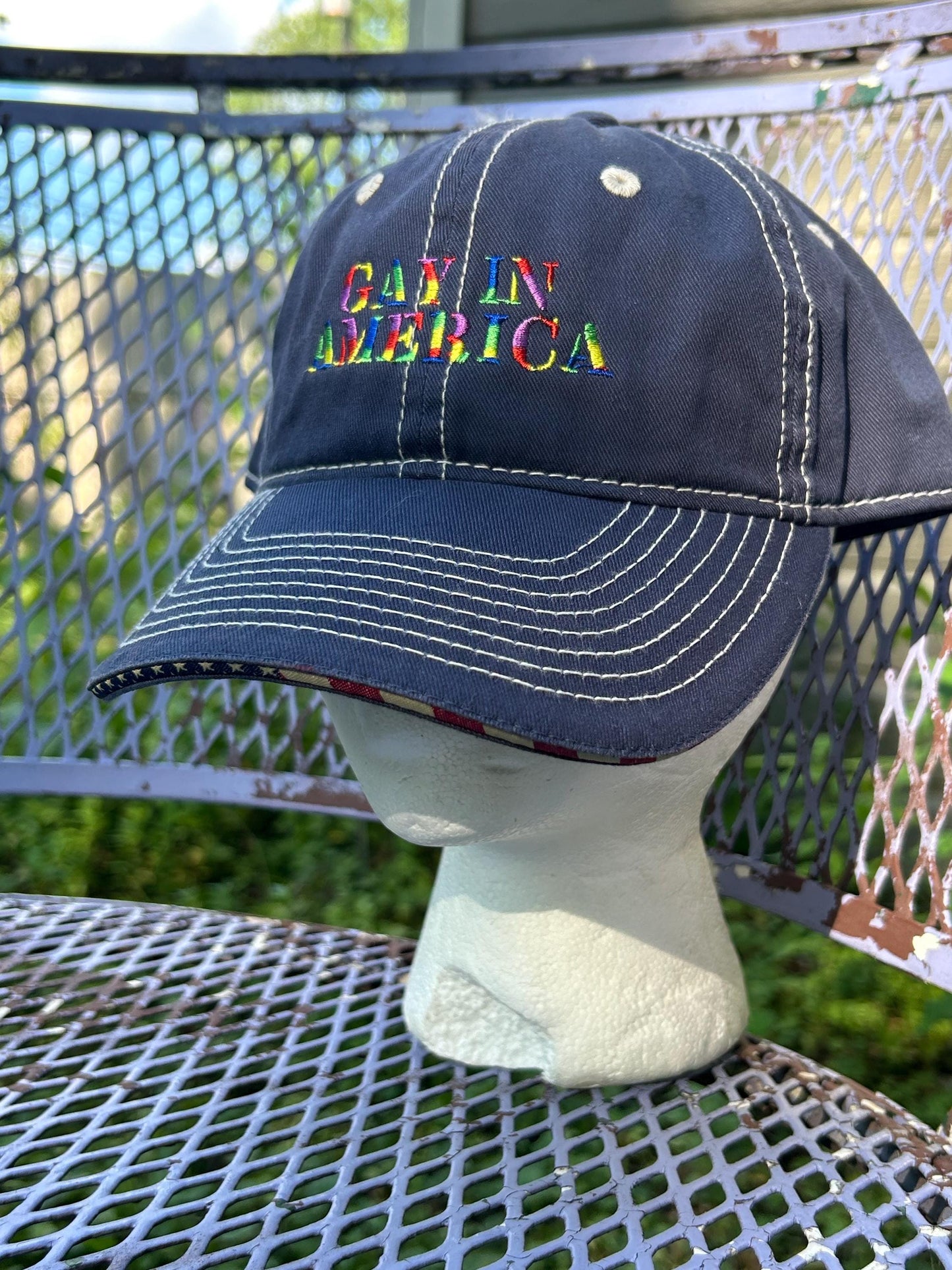 Gay In America statement protest Dad Hat bucket hat