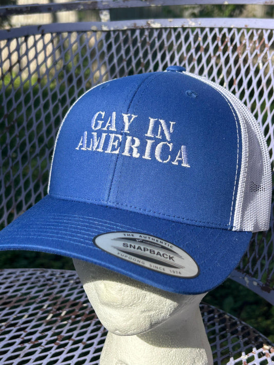Gay In America statement protest Dad Hat bucket hat
