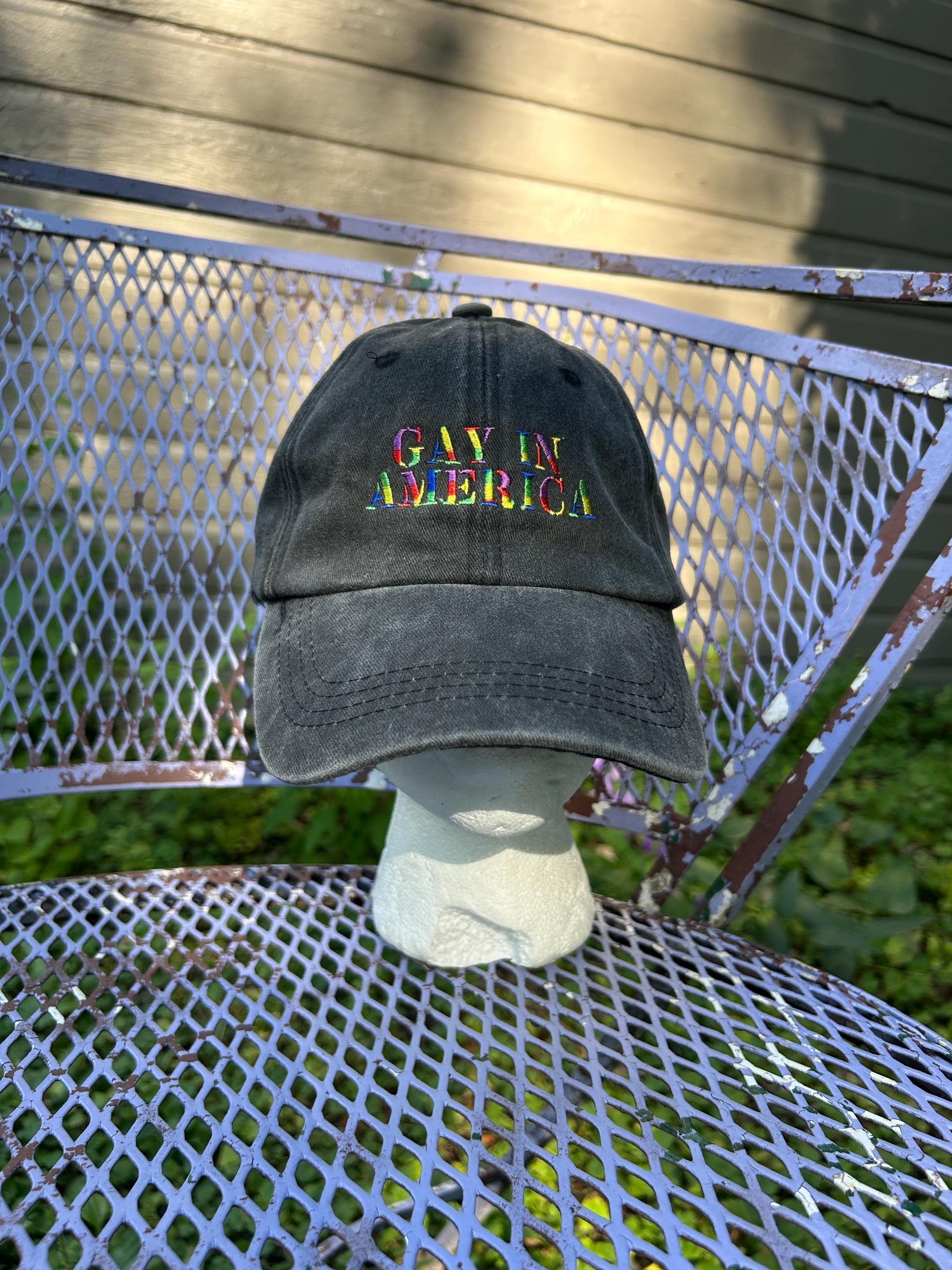 Gay In America statement protest Dad Hat bucket hat