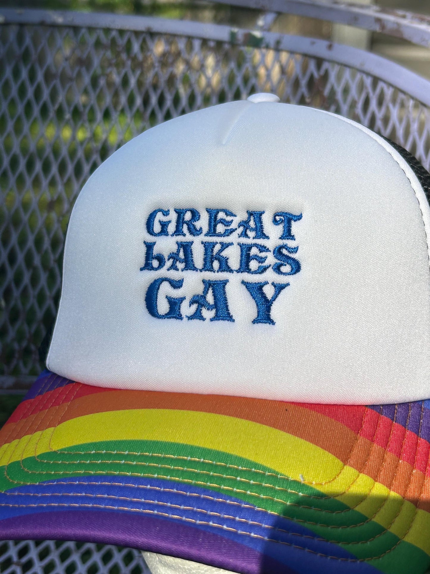 Great Lakes Gay Michigan Pride Embroidered Dad Hat