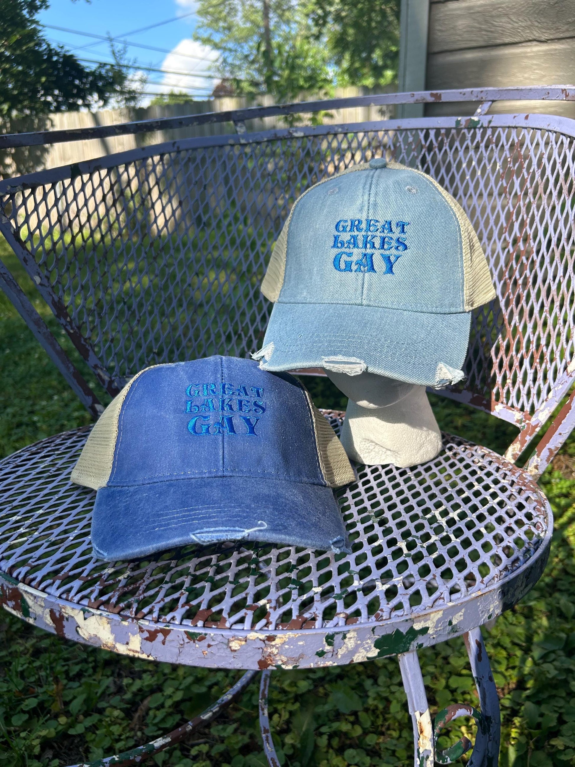Great Lakes Gay Michigan Pride Embroidered Dad Hat