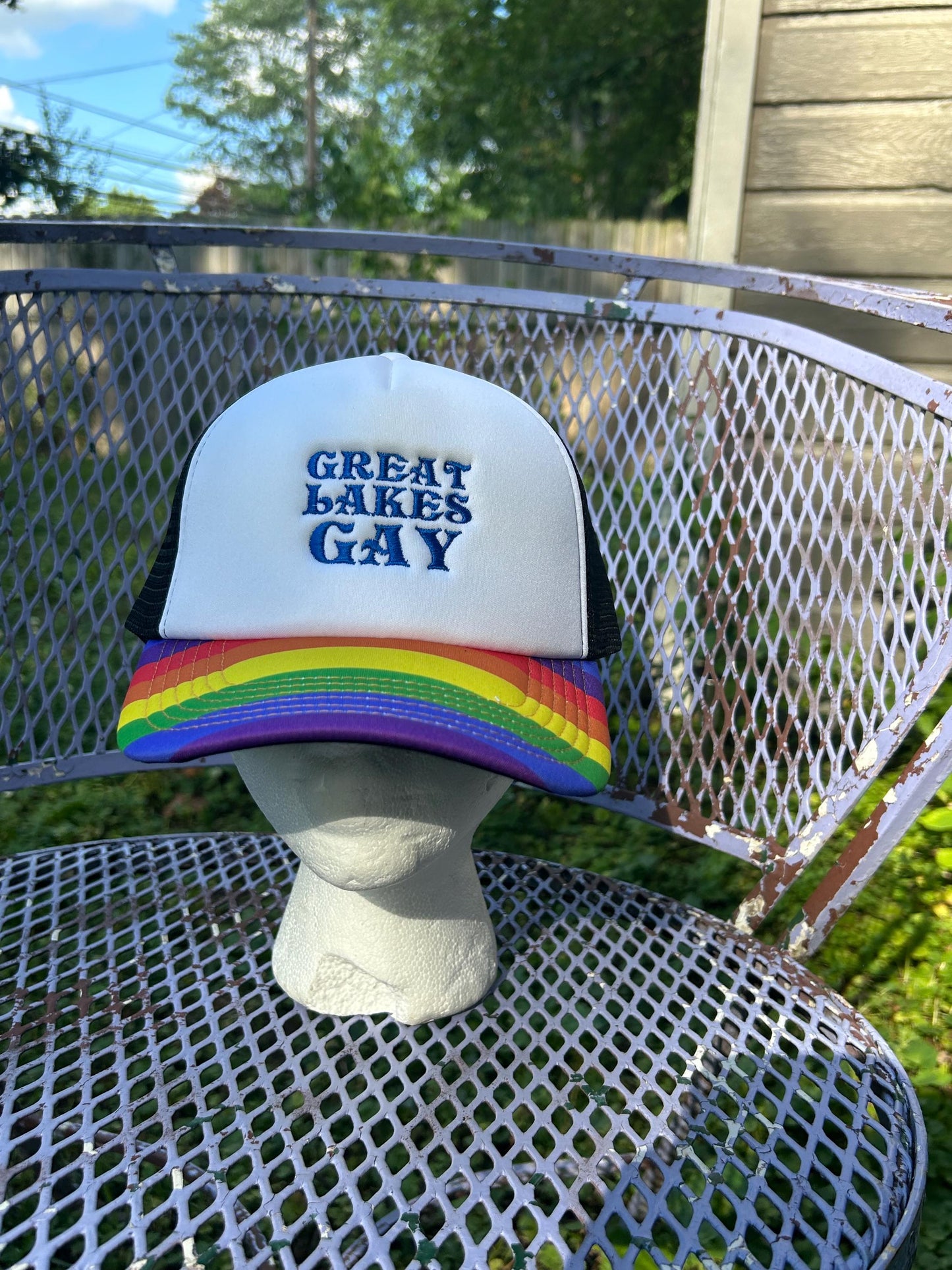 Great Lakes Gay Michigan Pride Embroidered Dad Hat