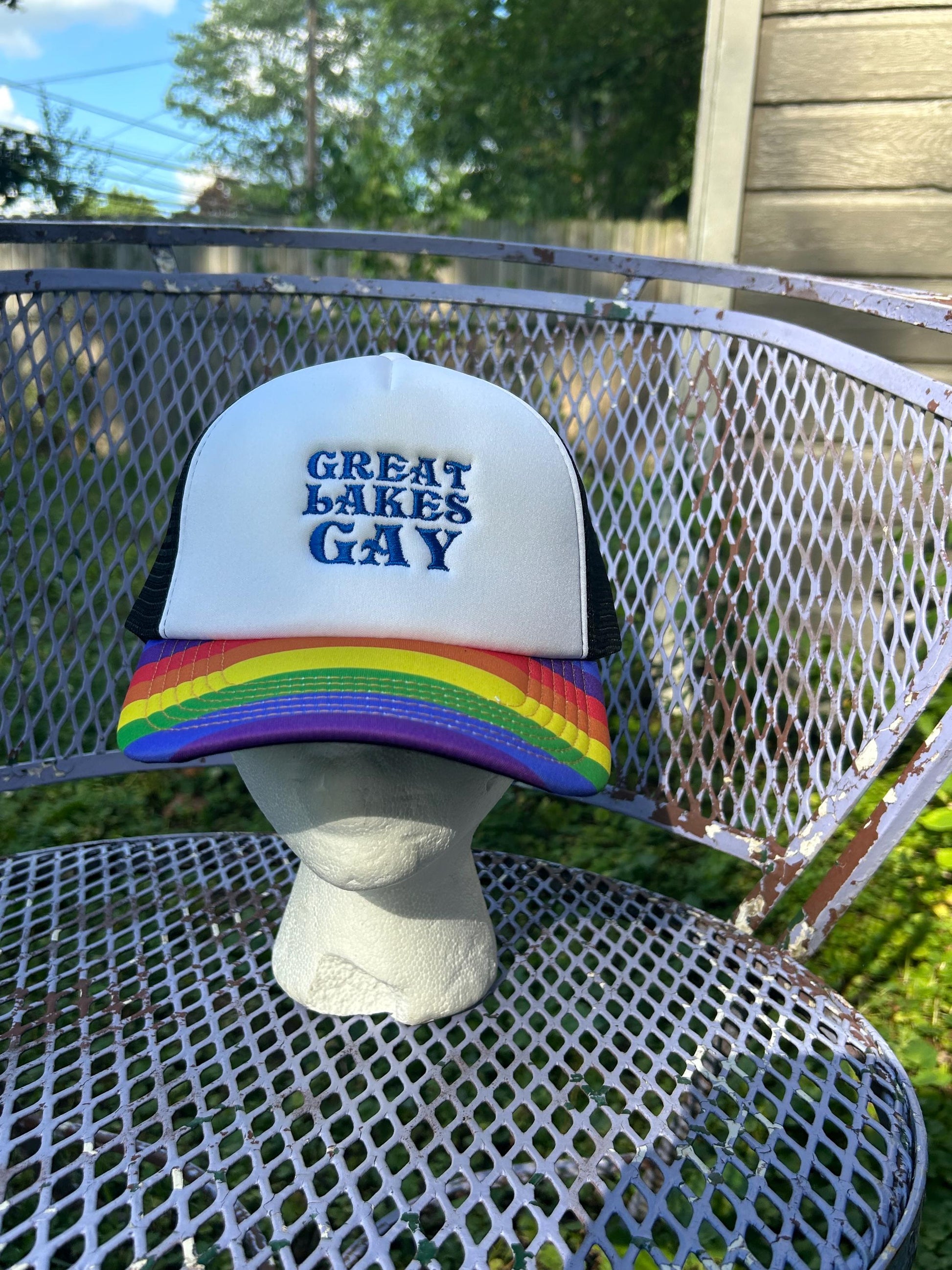 Great Lakes Gay Michigan Pride Embroidered Dad Hat
