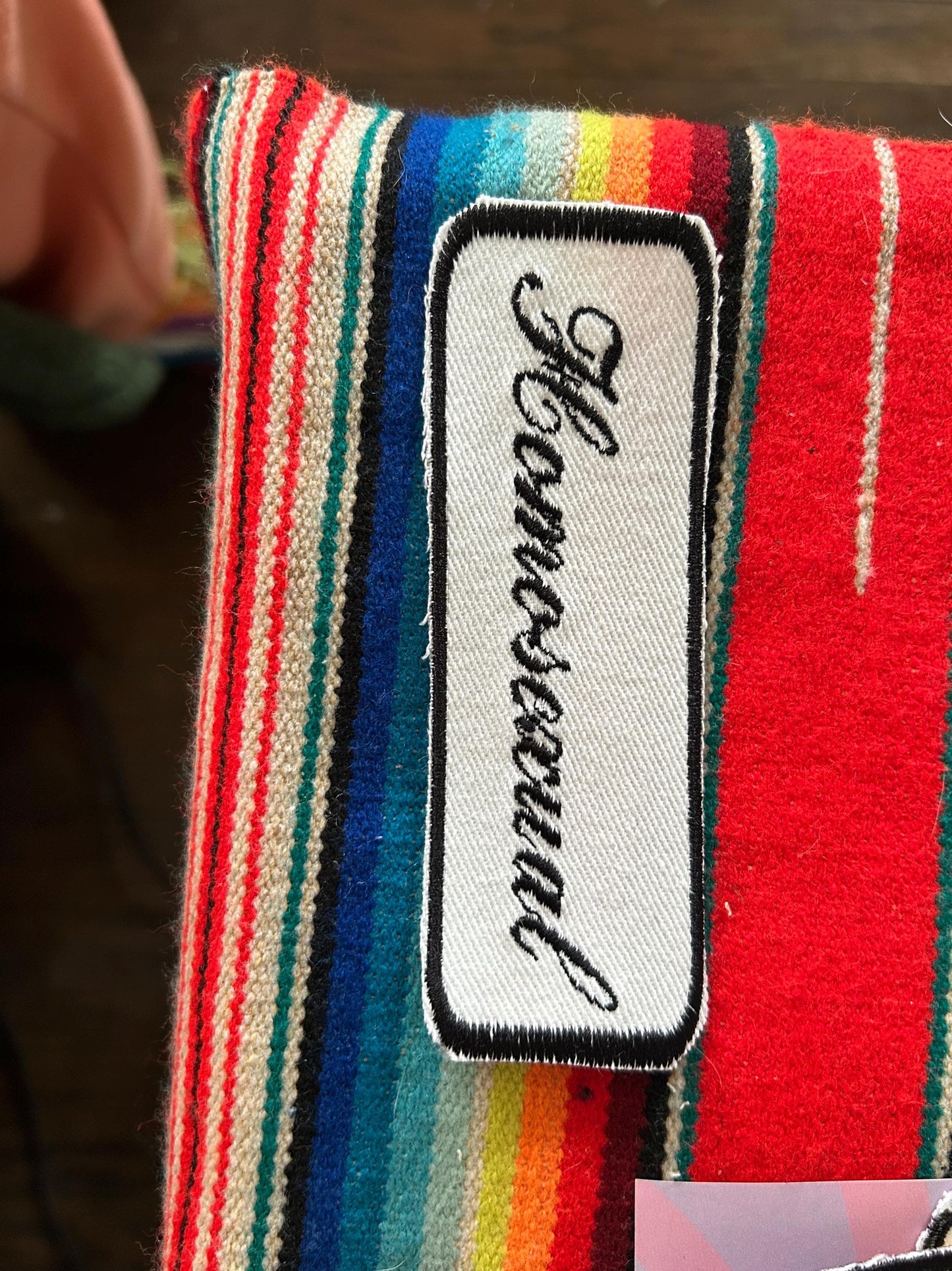 Upcycled fun statement patches embroidered iron on
