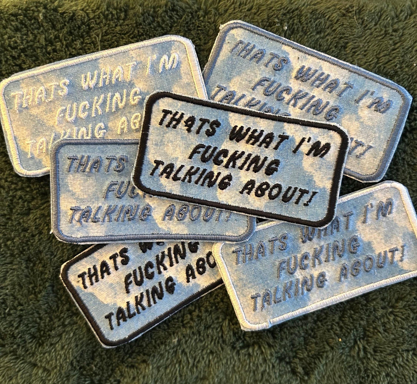Upcycled fun statement patches embroidered iron on
