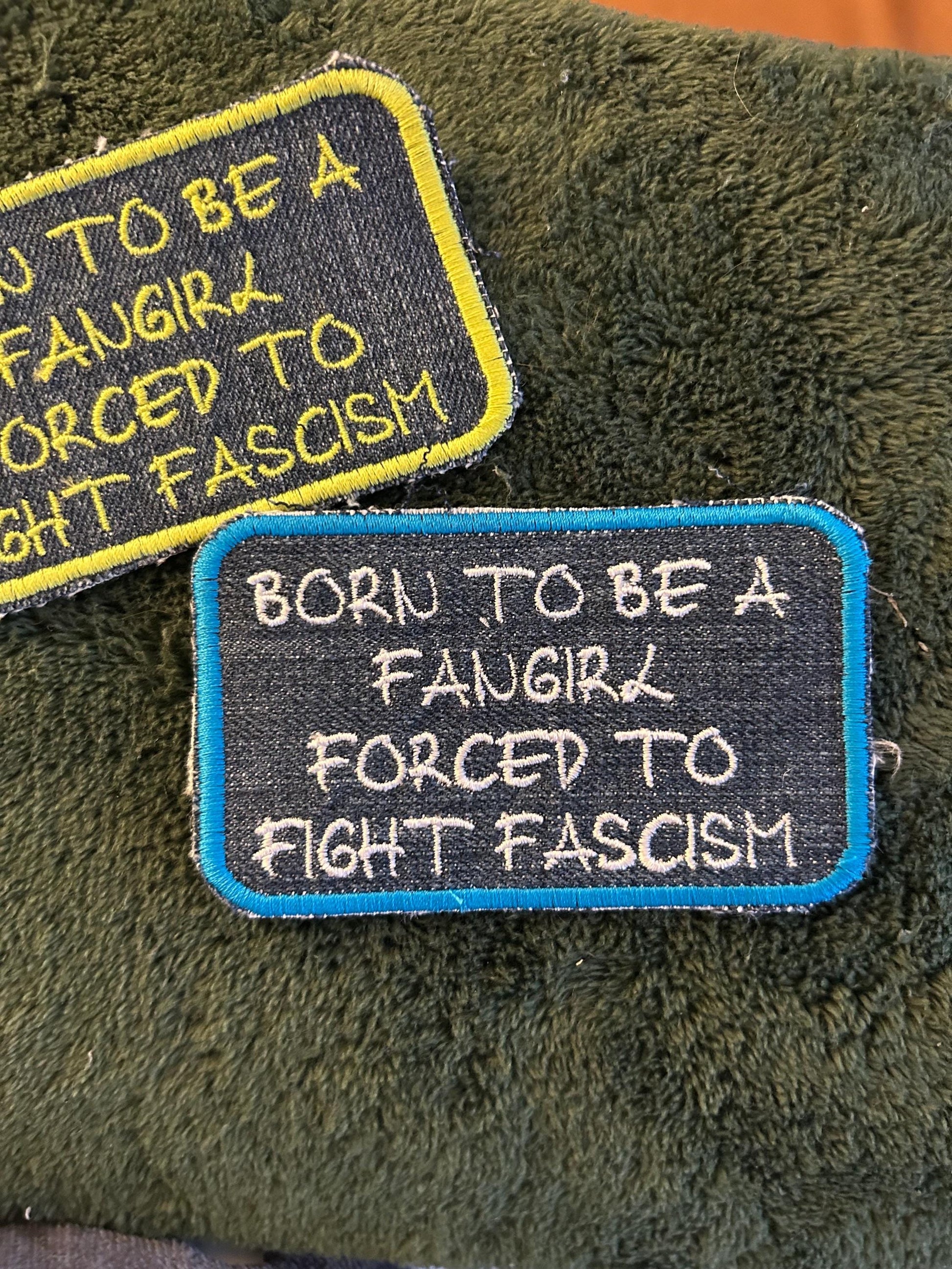 Upcycled fun statement patches embroidered iron on