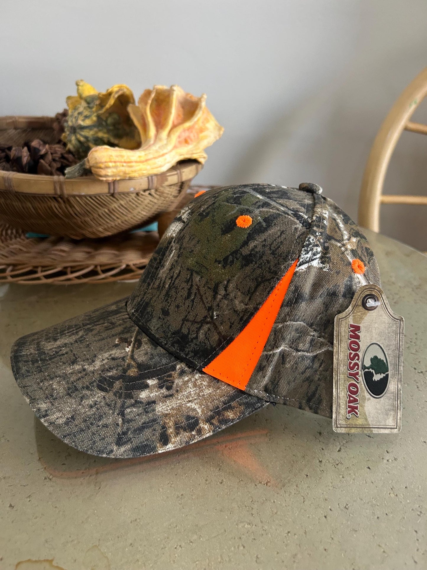 Midwest Daddy & Sapphic Custom embroidery Camo Neon Orange Trucker Hat
