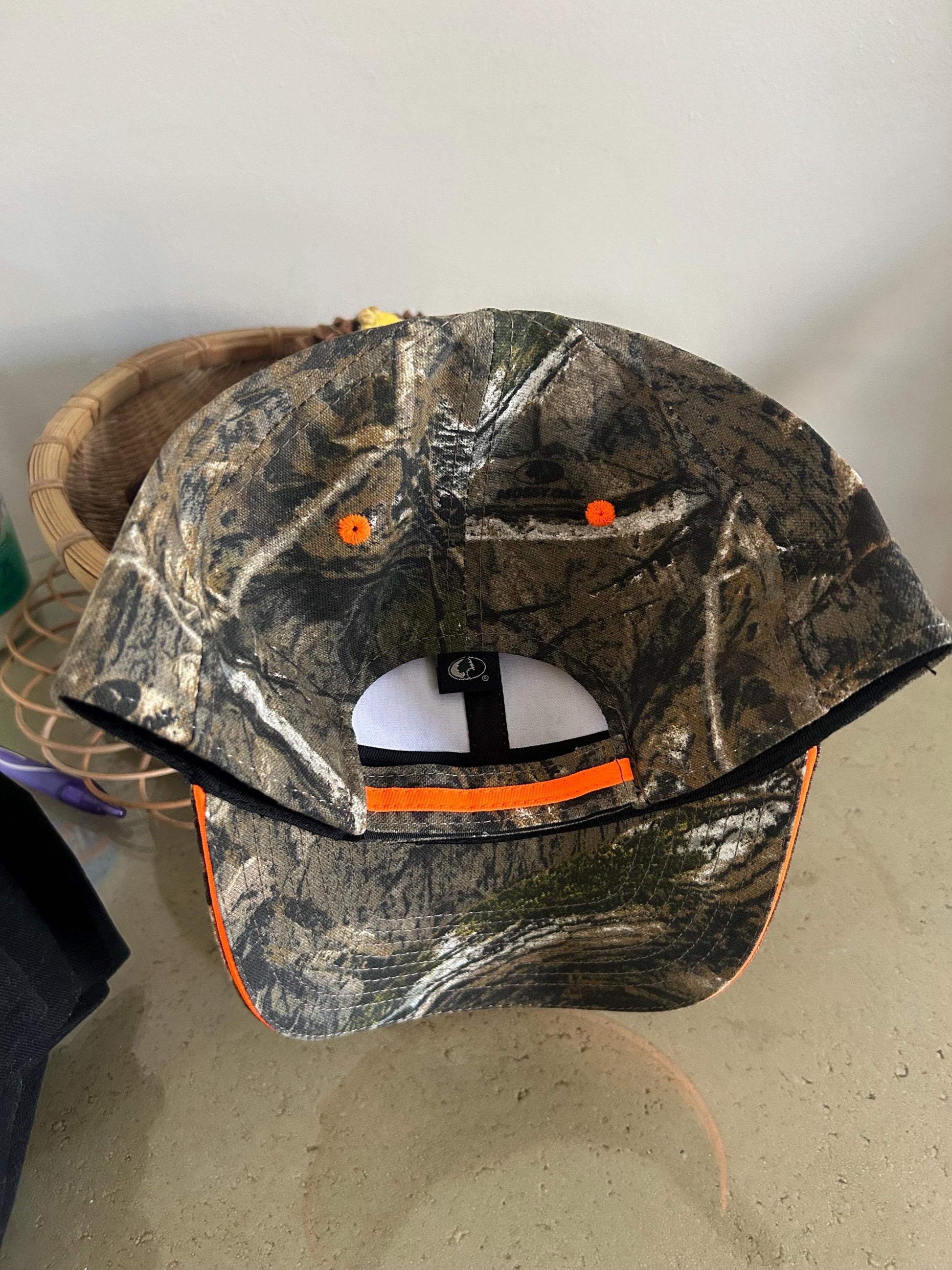 Midwest Daddy & Sapphic Custom embroidery Camo Neon Orange Trucker Hat