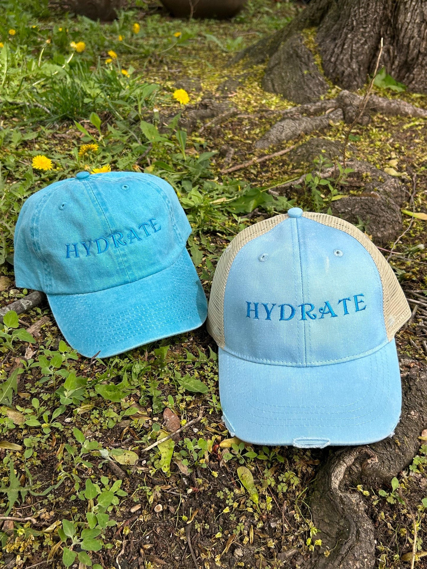 Hydrate and Inhale Exhale Dad Hat baseball Cap