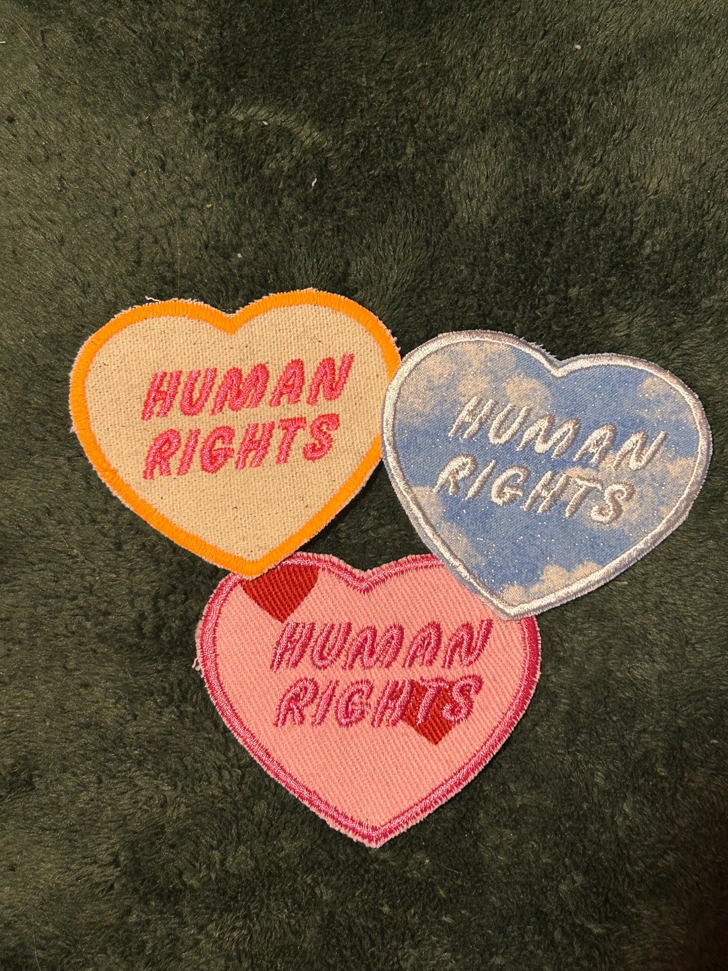 Upcycled fun statement patches embroidered iron on