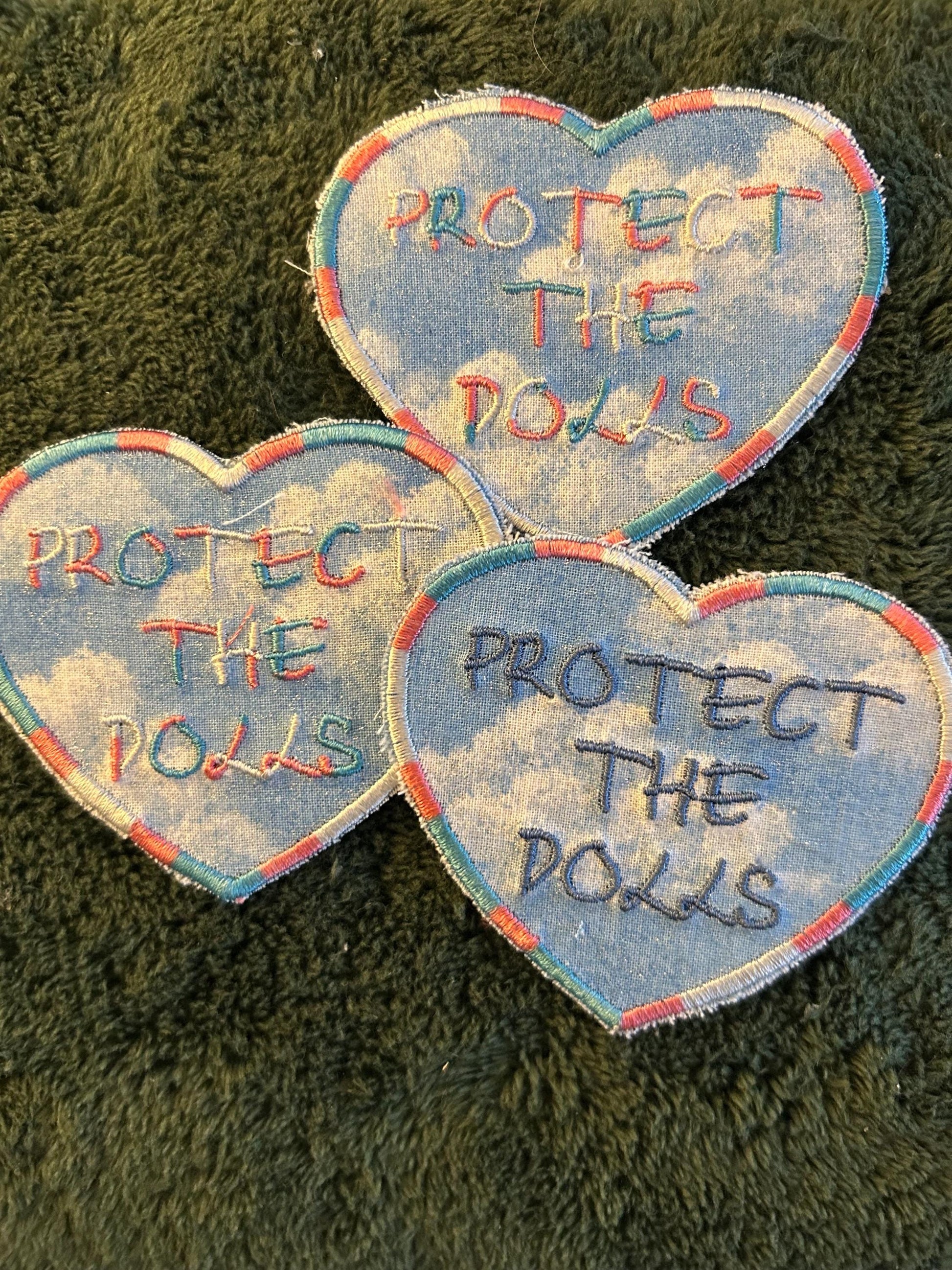 Upcycled fun statement patches embroidered iron on