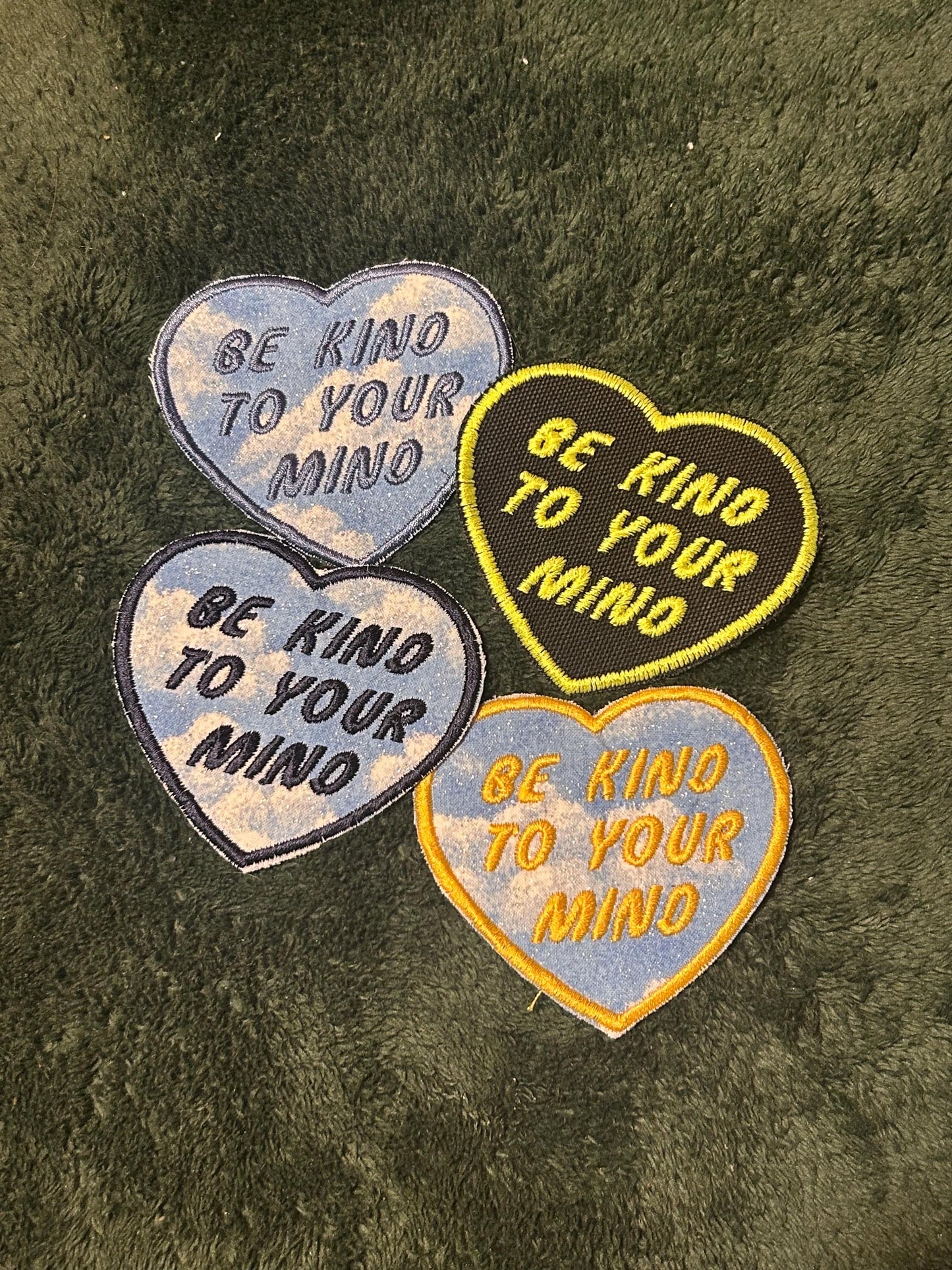 Upcycled fun statement patches embroidered iron on