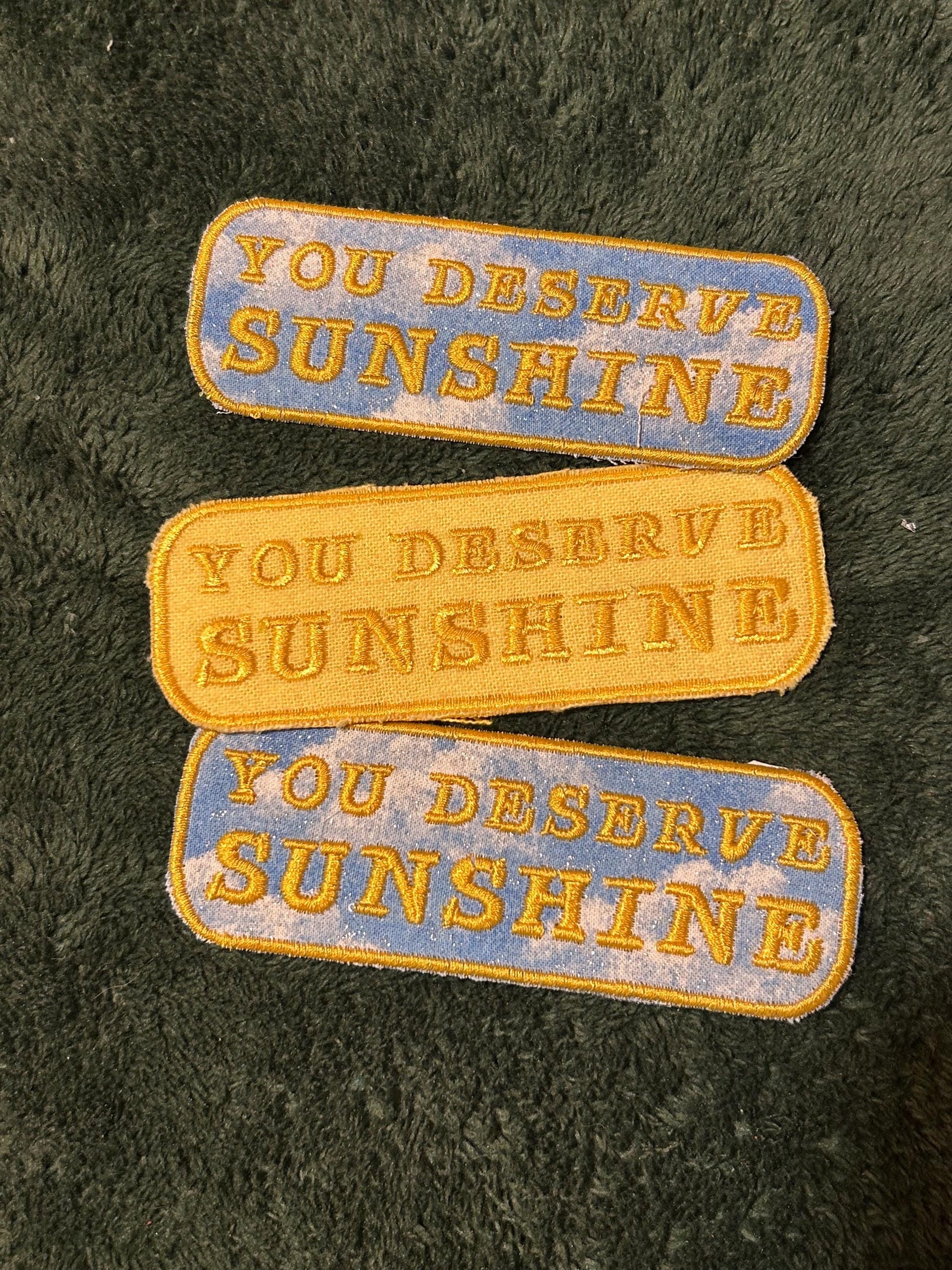 Upcycled fun statement patches embroidered iron on