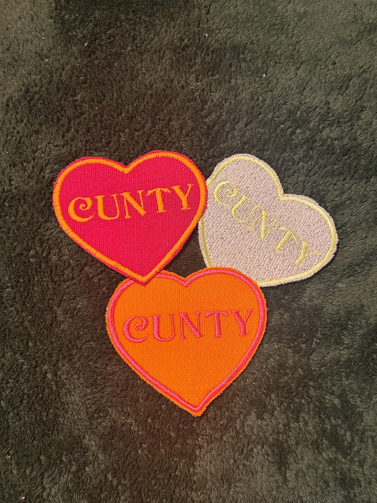 Upcycled fun statement patches embroidered iron on