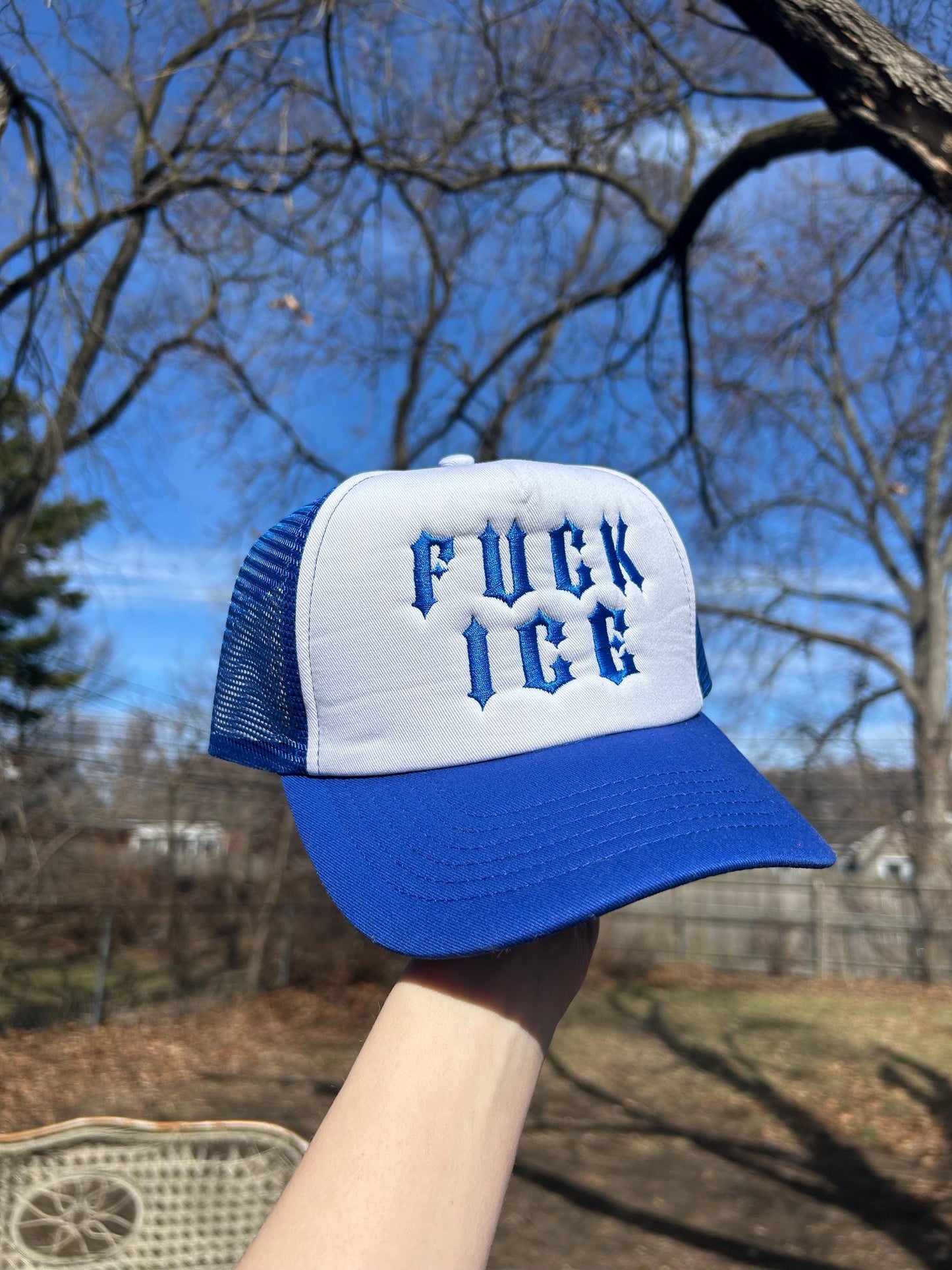 Custom embroidered dad hat trucker cap