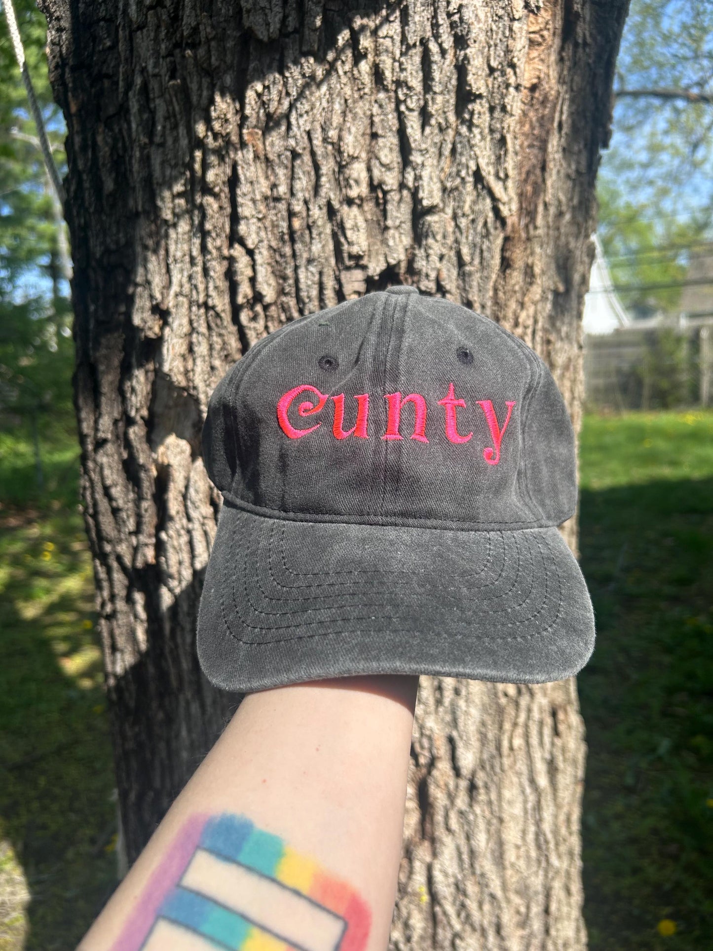 Custom embroidered dad hat trucker cap