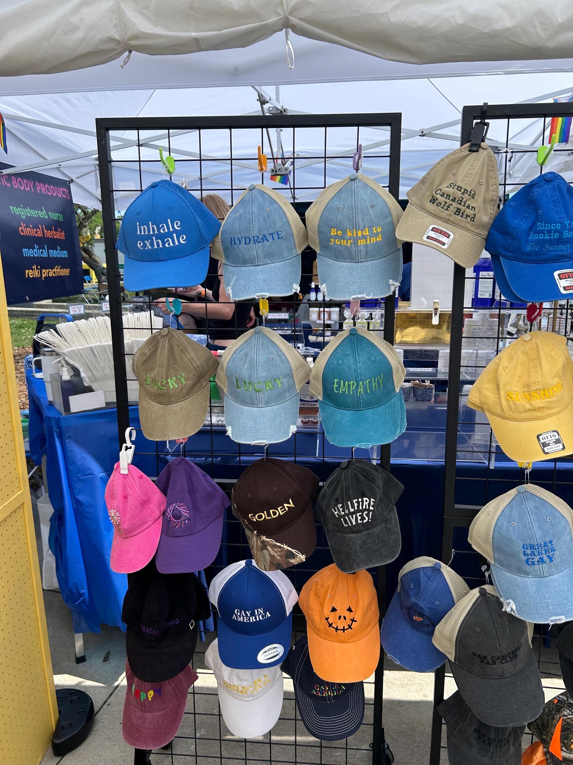 Custom embroidered dad hat trucker cap