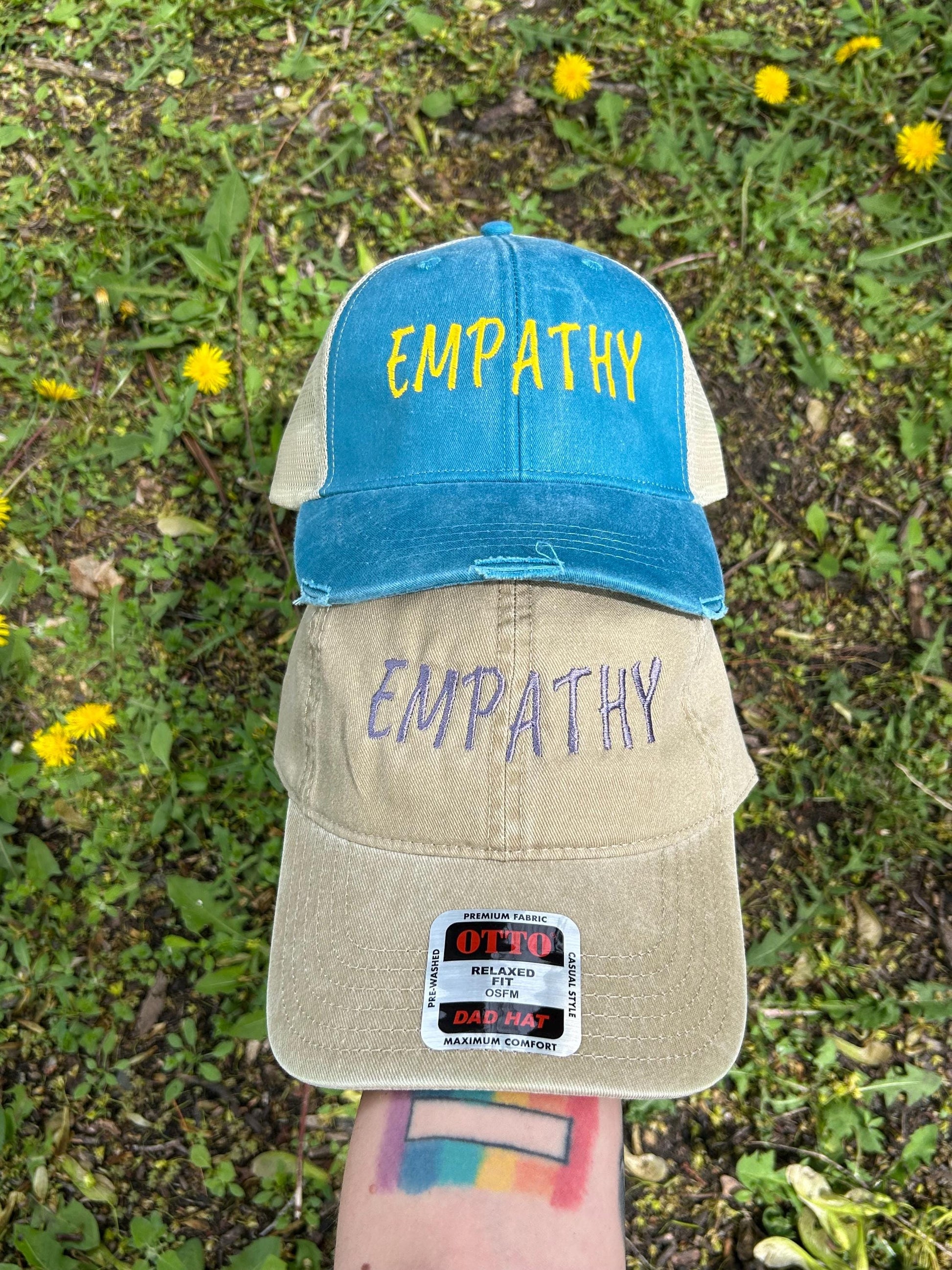 Custom embroidered dad hat trucker cap