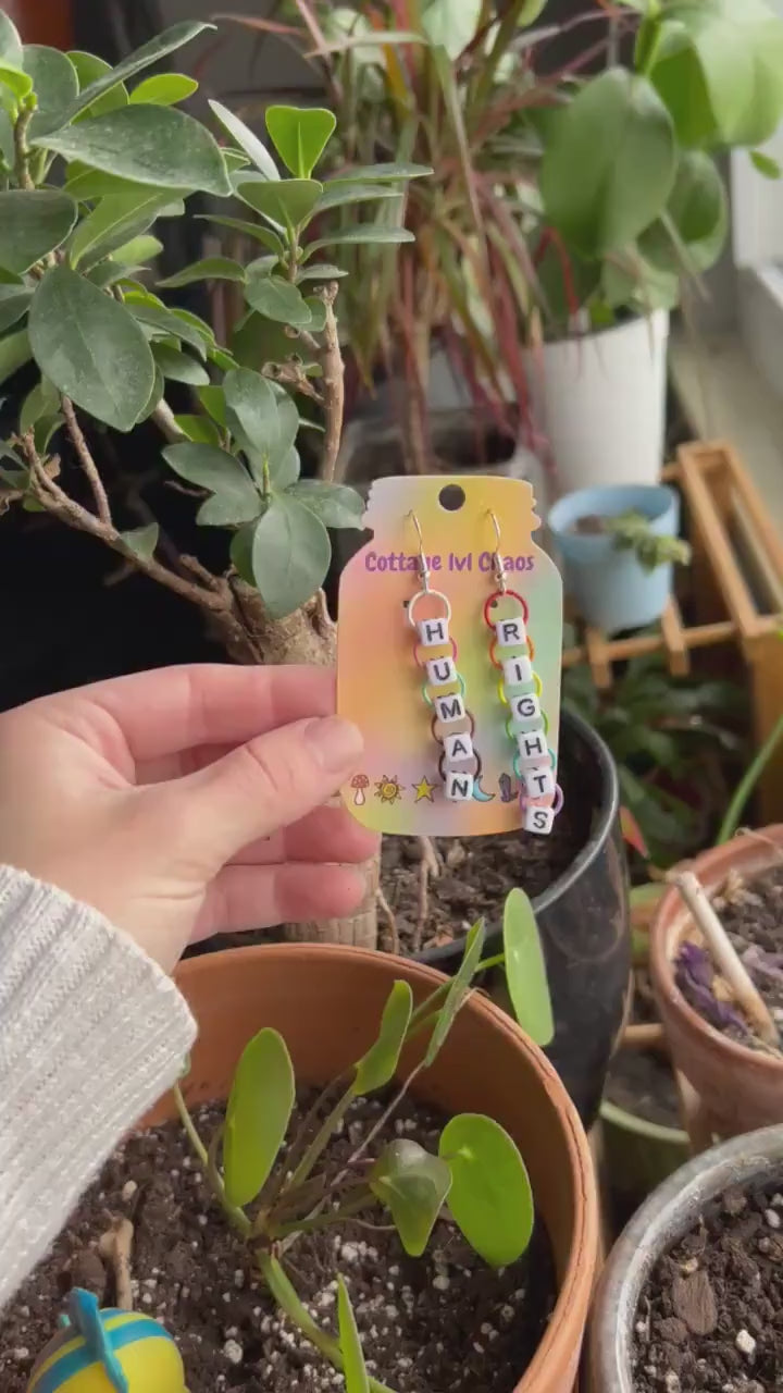 Human Rights Pride Earrings