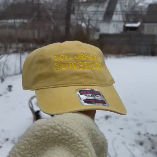You Deserve Sunshine Heated Rivalry Dad Hat baseball Cap