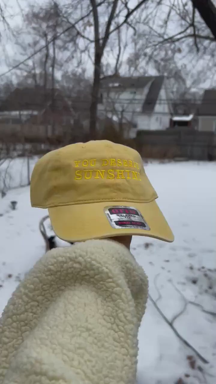 You Deserve Sunshine Heated Rivalry Dad Hat baseball Cap