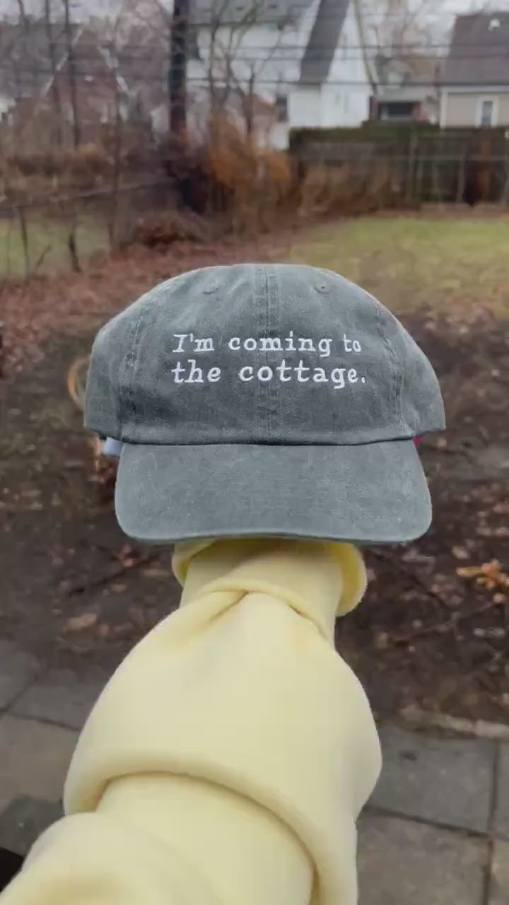 Im coming to the cottage Heated Rivalry Fan Dad Hat baseball Cap