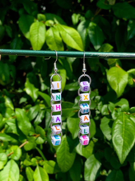 Inhale exhale earrings