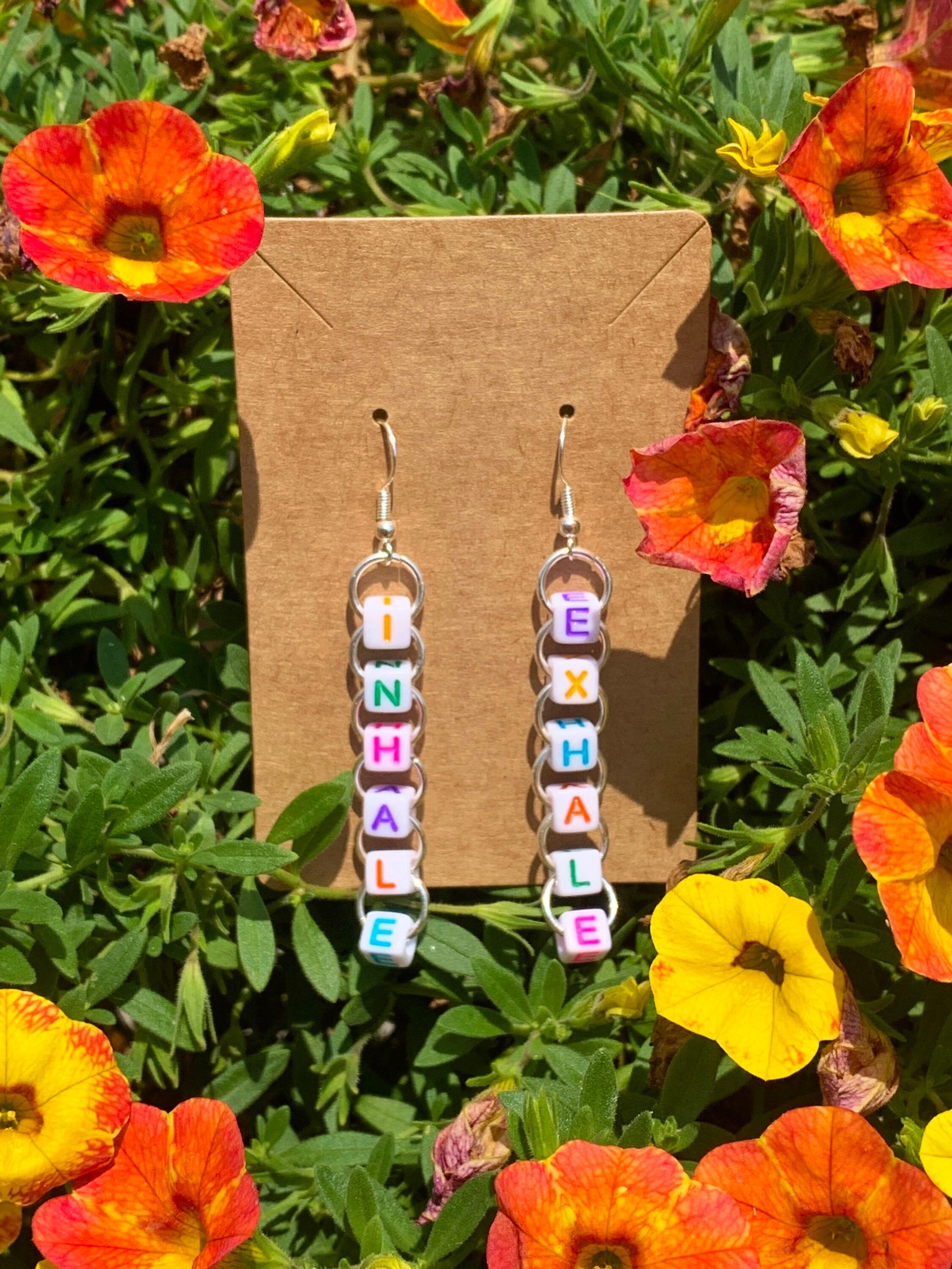 Inhale exhale earrings