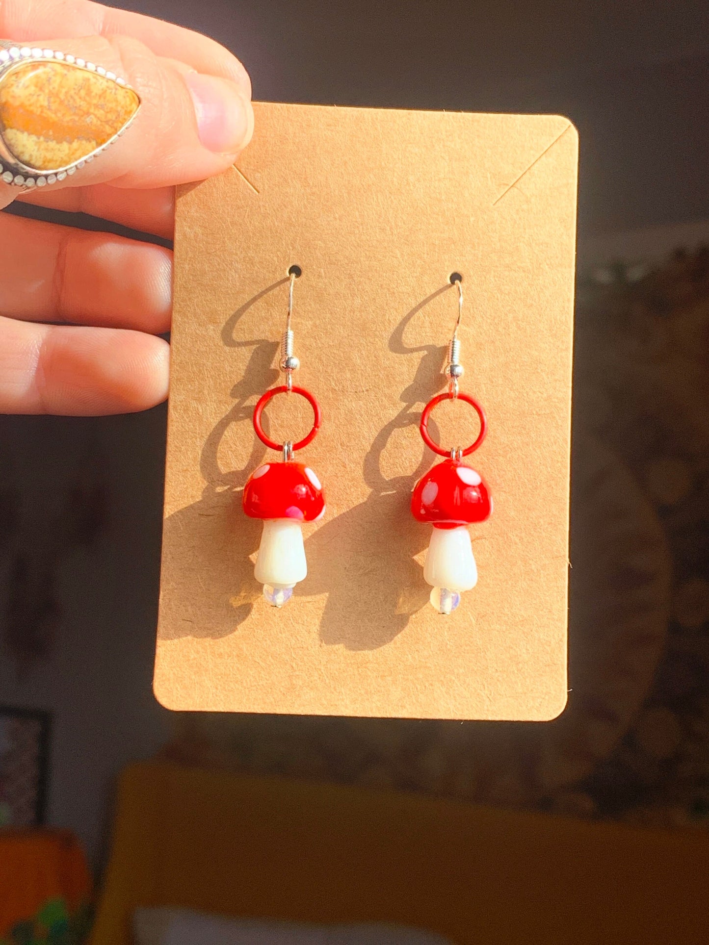 Groovy Mushroom earrings!