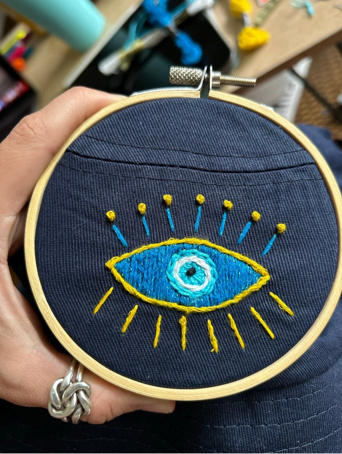 Golden Evil eye Baseball Cap!
